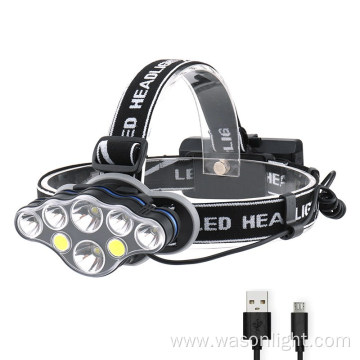 High Lumen Waterproof Head Lamp with Red Light